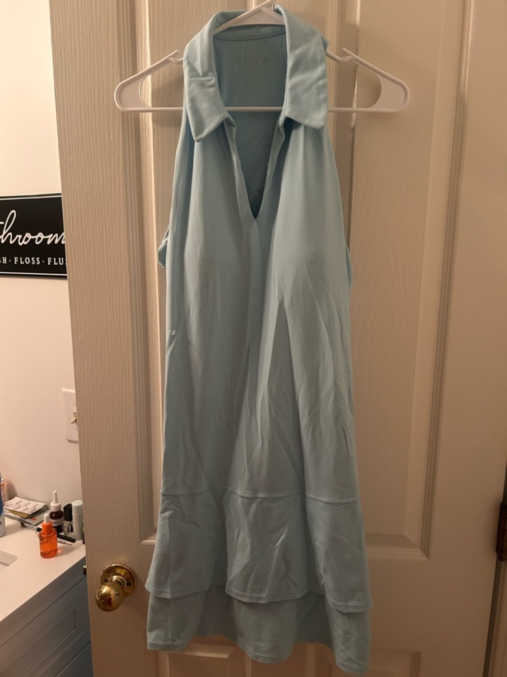 Lilly Pulitzer Light Blue High-Low Halter Dress